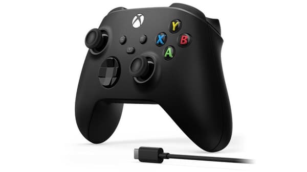 Microsoft Xbox trådløs controller + USB-C-kabel sort gamepad analog/digital PC, Xbox One, Xbox One S, Xbox One X, Xbox Series S, Xbox Series X