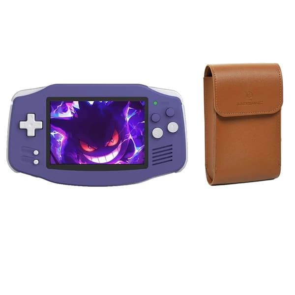 Kannettava retro käsikonsoli, 32GB tallennustilaa, 7 tuntia akunkestoa,64G(5K Pelit), Indigo Laukku