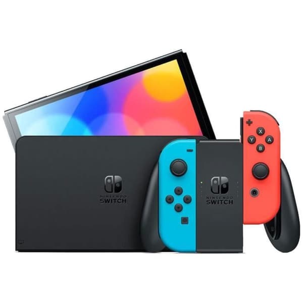 Nintendo Switch-konsol - OLED-modell • Neonblå & Neonröd