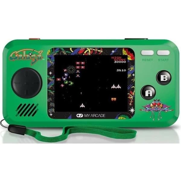 Portable Console Pocket Player - My Arcade - GALAGA Svart, Grön