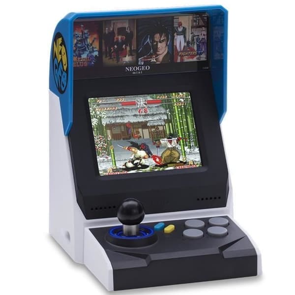 Neo Geo Mini International Edition-konsol - SNK - 40 spel - Vit och svart