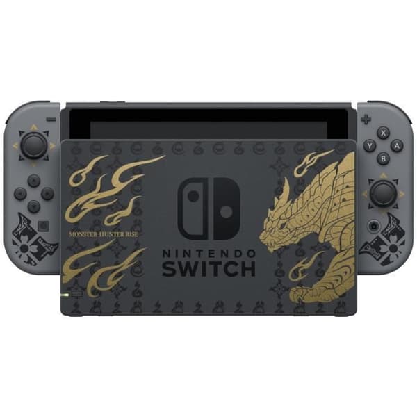 Nintendo Switch-konsol • Monster Hunter Rise Limited Edition + Monster Hunter Rise (kod) + Deluxe Kit DLC (kod)