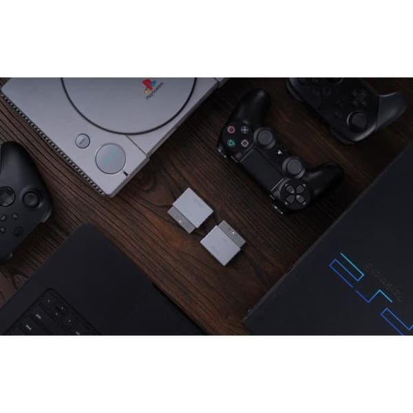 Bluetooth-adapter - 8Bitdo - PS-Retro - Kompatibel PS1/PS2 - Multiplattform - Vit