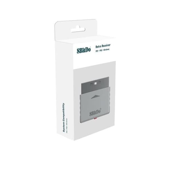 Bluetooth-adapter - 8Bitdo - PS-Retro - Kompatibel PS1/PS2 - Multiplattform - Vit