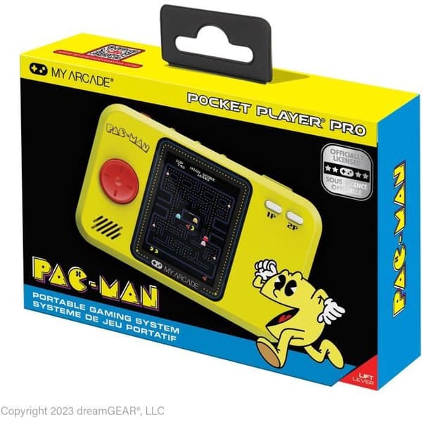 Retropelikonsoli - Atari - Pocket Player PRO Pac-Man - 7 cm:n korkearesoluutioinen näyttö - Pelihalli