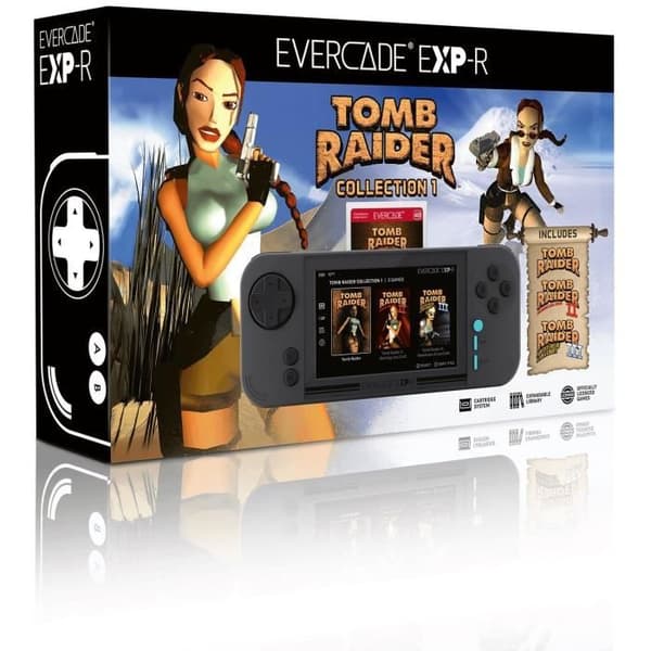 Retropelikonsolipaketti - Evercade EXP-R Tomb Raider 1-2-3