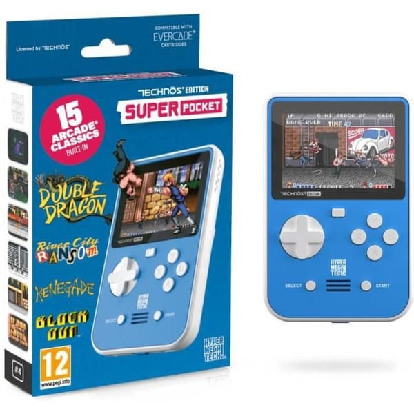 Retropelikonsoli - VAIN PELEJÄ VARTEN - Technos Super Pocket