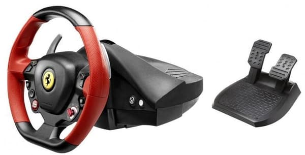 Thrustmaster | Ratt Ferrari 458 Spider Racingratt | Svart/Röd