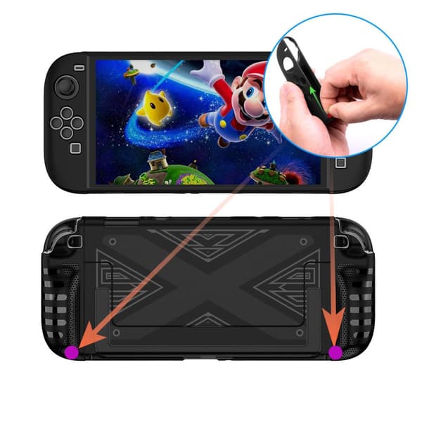 INF Suojakotelo Nintendo Switch 2 -konsolille Musta