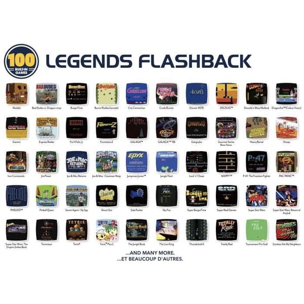 Konsol Rétrogaming - Atgames - Legends Flashback - 100 spel - HDMI - Svart