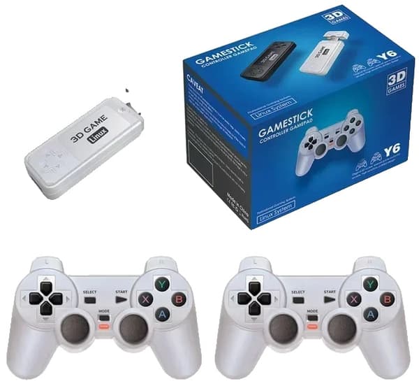 Y6 Spil Stick, 10000+ Spil, 4K HDMI Udgivelse,64GB