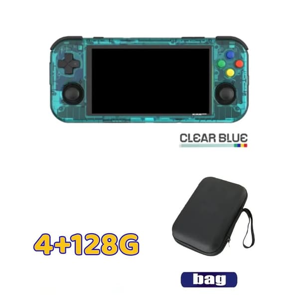 Retroid Pocket 3 Plus Handhållen Spelkonsol, 4,7 Tum HD Pekskärm, Upp till 65000 Spel,256G 35000Spel, RP3 Plus BLÅ