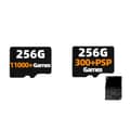 Miniatyrbillede 1 af 2: TF-kort til RG35XX PLUS, 256G kapacitet, 11000+ spil,256G Og 256G PSP