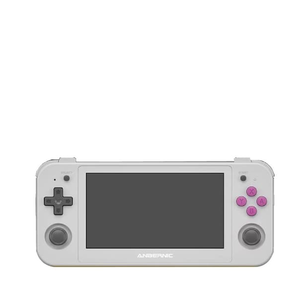 Handhållen spelkonsol, 4,95-tums OLED-skärm, upp till 60 000 spel,RG505 Grå, 256G 35K SPEL