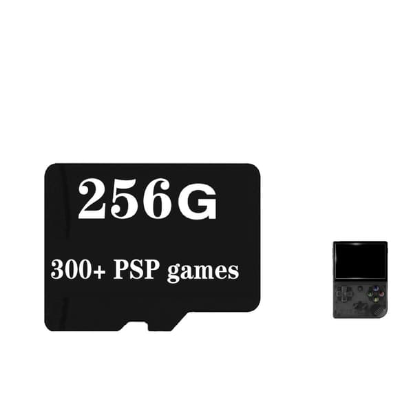 Minneskort, 256G kapacitet, 300+ PSP-spel, kompatibel med RG35XX PLUS,256G 300 PSP-spel