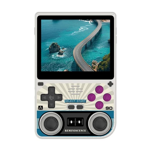 Retro Handheld Spelkonsol, 3,5-tums Skärm, 10 000 Spel Inkluderade,GRÅ, ingen kort