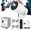 Miniatyrbillede 1 af 2: M300 MAX Videospilprojektor, 46000 Indbyggede Spil, 4K 3D Opløsning,HVID 64G, EU