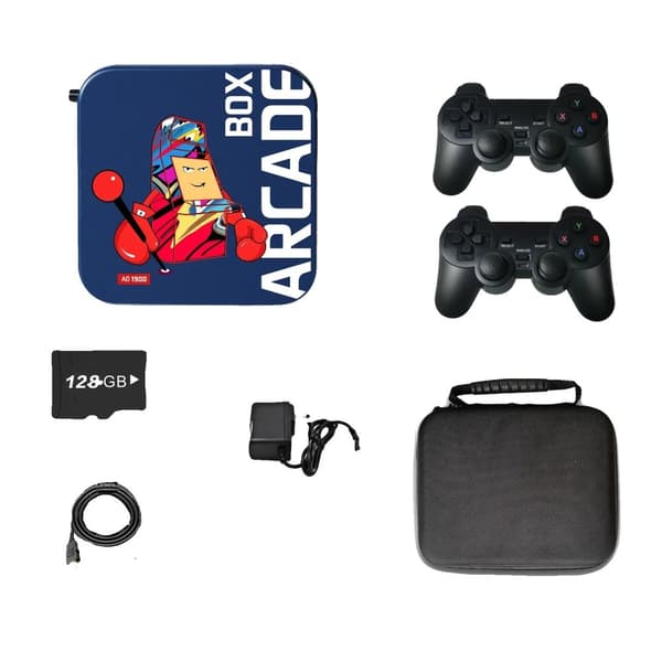 Arcade Spilkonsol, 33.000-50.000 Spil, HDMI Udgange,64G 30000 spil, EU stik