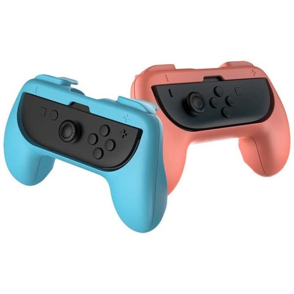 Subsonic - Pack 2 grepp manett för Joy-con till Nintendo Switch och Nintendo Switch 2 - Blå och röd