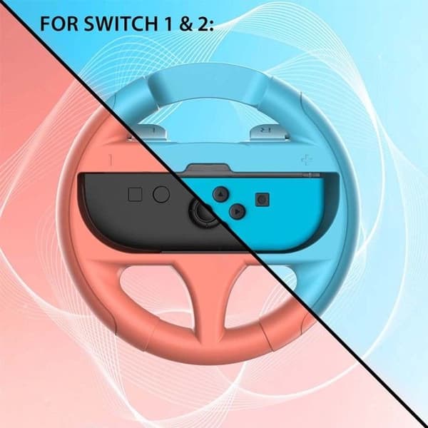 Subsonic - Paket med 2 handkontroller för JoyCons Nintendo Switch och Switch 2 – Kompatibel med Joy-con Switch och Switch 2 - Blå och Röd