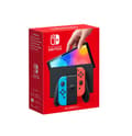 Miniatyrbild 1 av 4: Nintendo Switch OLED gamingkonsol med neon Röd/Blå -Joy-Con-kontroller