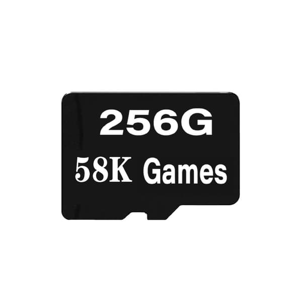 Håndholdt videospilkonsol, 256GB lagerplads, 58000 spil, Linux-kompatibel,R36S 256G Kort
