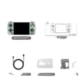 Miniatyrbillede 1 af 2: Håndholdt Spilkonsol, 4-Tommers IPS Skærm, 70000 Spil, 4500 mAh Batteri,512G OG 512G PSP, grå