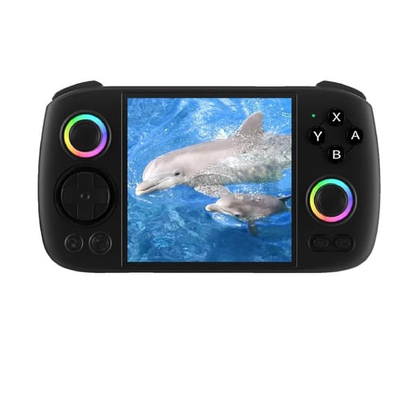 Håndholdt Spilkonsol, Android 13, 3,95 Tommer IPS Skærm,128G 26000 Spil, Sort