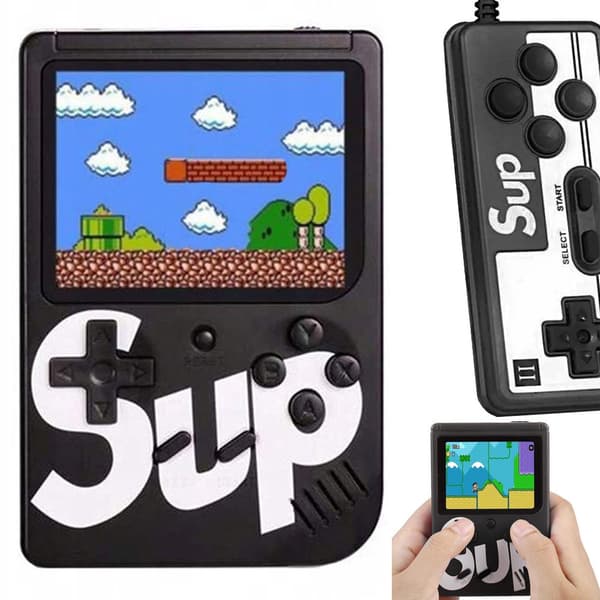 Retro Mini Spillkonsoll med 400 Spill & Kontroller