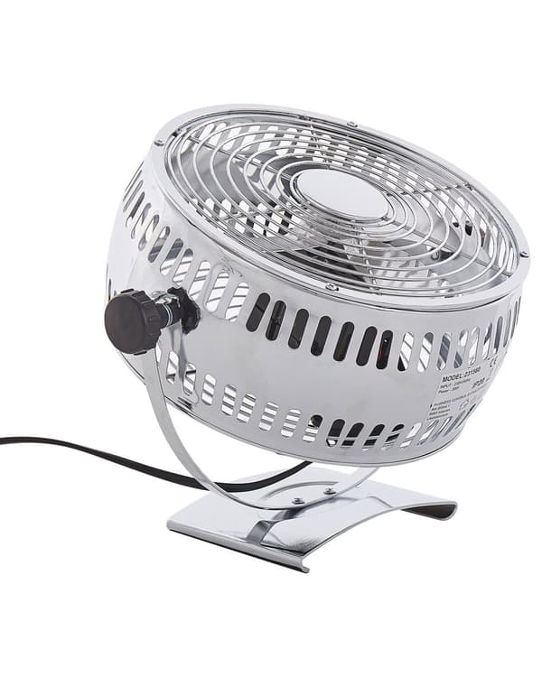 Bordsfläkt Silver Metall Hastighetskontroll Bärbar 24 cm Justerbar Hemmakontor Fläkt
