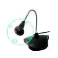 Miniatyrbild 1 av 3: Fläkt med USB LED virtuell klocka * Längd: ca 40 cm, * Fläktdiameter: 8,8 cm * Material: metallegering