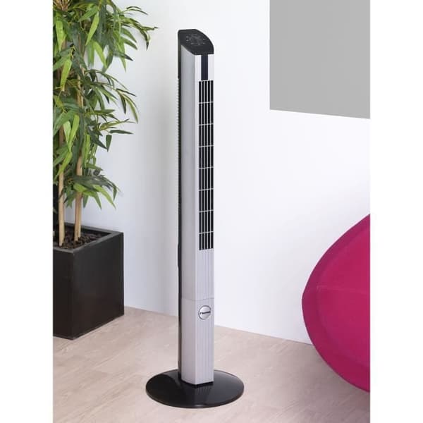 Fläkttorn Bestron svart / silver 50 W
