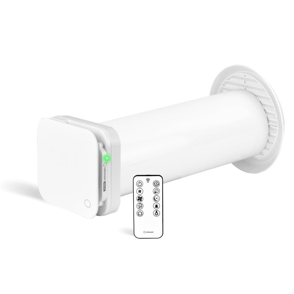 Turbionär trend HRV fläkt 100 WM - kontinuerlig ventilation - värmeväxlare - dammfilter