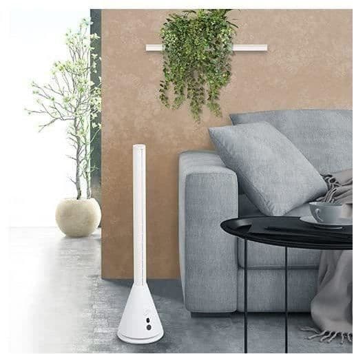 Tyst -Air Tube - fläktkolumn utan blek 26W mycket tyst vit