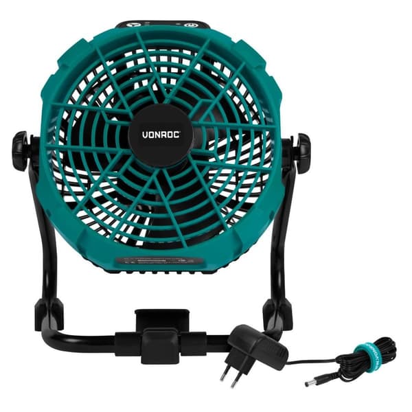 VONROC Batteridriven fläkt 20V – hybridbatteri och växelströmsdrift | Exkl. batteri och laddare