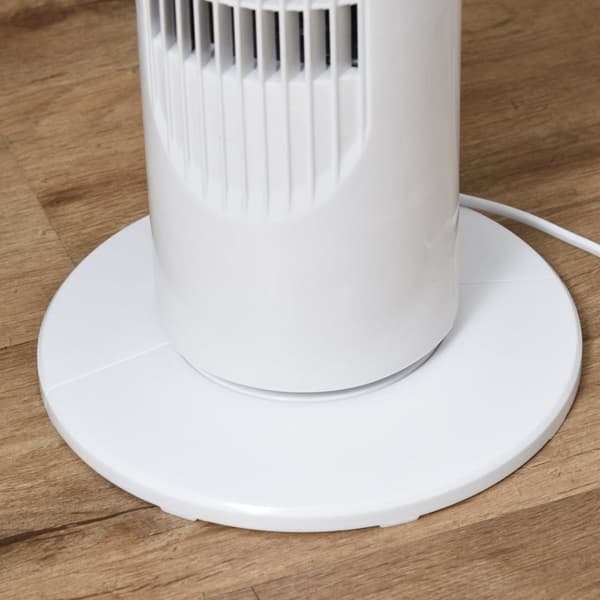 Rootz tornfläkt - Stående fläkt - Fjärrkontroll - ABS-plast - Vit - 22 x 77 cm