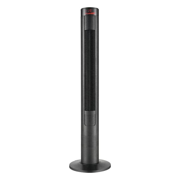 Rootz Tower Fan - Søjleblæser - Fjernbetjening - Timerfunktion - Fire tilstande - ABS - Sort