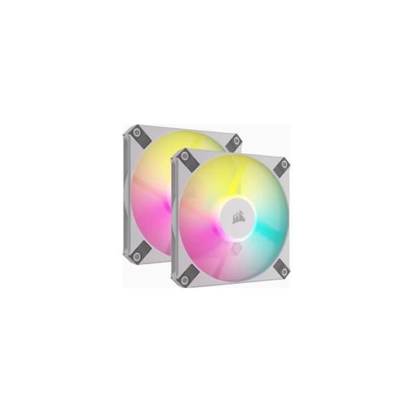 Corsair AF Slim Series RGB PWM Fan 2er Pack inkl. RGB-Controller - 120mm, vit