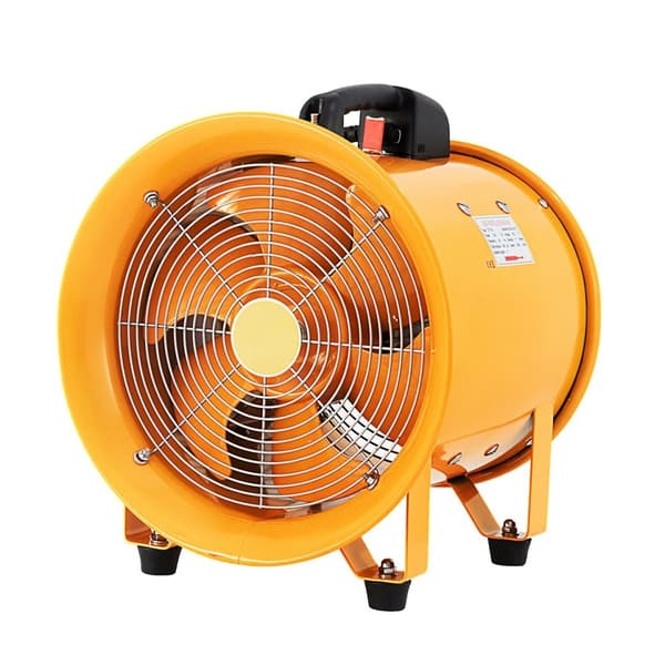 500W 2920RPM 2296CFM 12-tums portabel ventilationsfläkt med handtag, stor luftvolym, lågt ljud, säker att använda, lätt att flytta