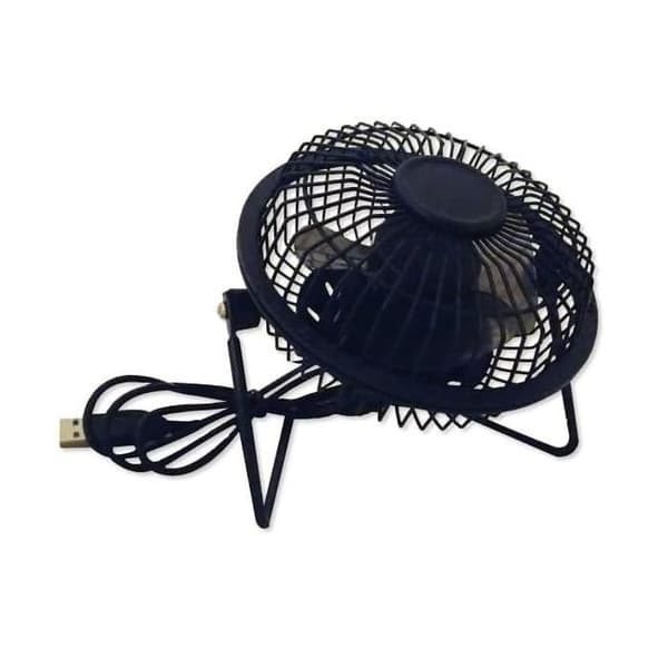 USB-fläkt - Vit - Neutralt - 140x135x135 mm - Metall och plast - Pastellgrön