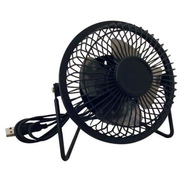 USB-fläkt - Vit - Neutralt - 140x135x135 mm - Metall och plast - Pastellgrön