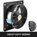 Miniatyrbild 3 av 7: 10'' 120W 2600rpm 1680m3/h extern rotorfläkt med dubbla skyddskåpor, ventilationsfläkt, lågt ljud, mindre vibrationer, hög prestanda