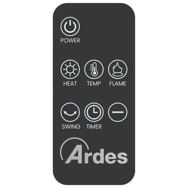 Ardes AR4P22FP ATMO - Termofläkt i keramisk torn med LED-flammeffekt - Låg förbrukning termofläkt med 12 timer
