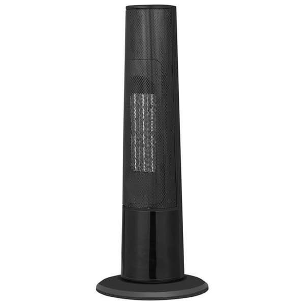Ardes AR4P22FP ATMO - Termofläkt i keramisk torn med LED-flammeffekt - Låg förbrukning termofläkt med 12 timer Svart