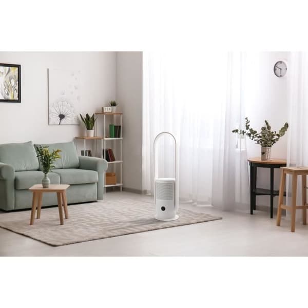 OCEANIC Air Purifier Fläkt med filter - Bladeless - Oscillation - 35W - H.80 cm - 8h timer - Fjärrkontroll