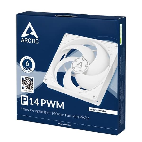 Kylfläkt - ARCTIC - P14 PWM - 140mm - PWM-kontroll - 20 dB