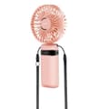 Miniatyrbild 2 av 4: Mini Bärbar Fläkt Justerbar 90° LED Display Rund Design LinQ Powder Pink