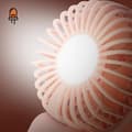 Miniatyrbild 3 av 4: Mini Silent Portable Fan LED Display och integrerad lampa LinQ Pink