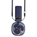 Miniatyrbild 3 av 4: Mini Bärbar Fläkt Justerbar 90° LED Display Rund Design LinQ Night Blue