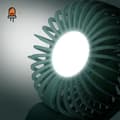 Miniatyrbild 3 av 4: Mini Silent Portable Fan LED Display och integrerad lampa LinQ Green